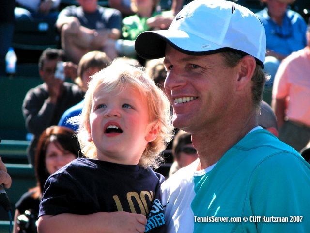 Tennis - Mark Knowles and son