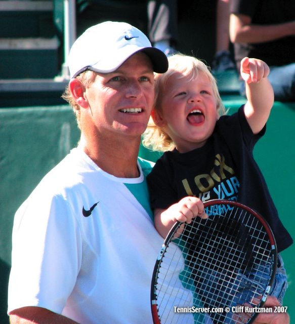 Tennis - Mark Knowles and son
