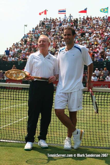 Tennis - Pete Sampras and Rod Laver.