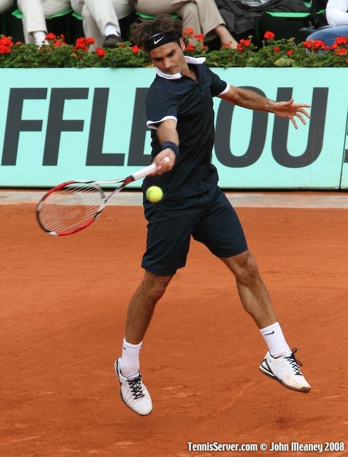 Roger Federer at 2008 French Open Tennis