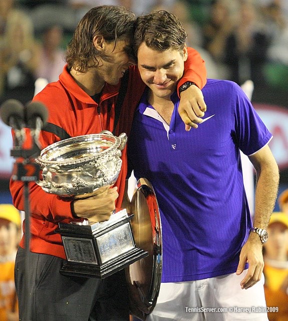 Rafael Nadal and Serena Williams at 2009 Australian Open