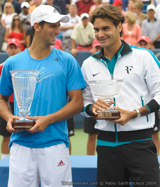 Tennis - Novak Djokovic & Roger Federer