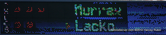 Lacko Murray Scoreboard US Open 2010 Tennis