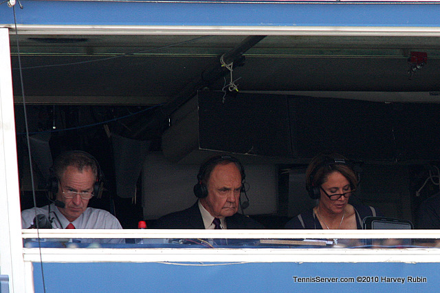 John McEnroe, Mary Carillo, Dick Enberg US Open 2010 Tennis