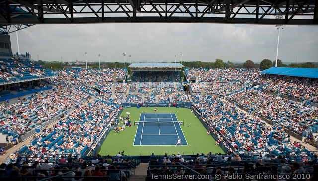 Roger Federer Mardy Fish W&SFG Masters Cincinnati Tennis