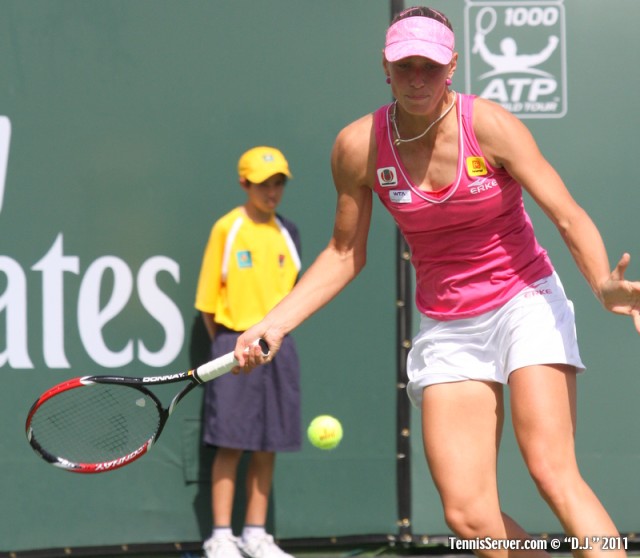 Yanina Wickmayer 2011 BNP Paribas Open Tennis