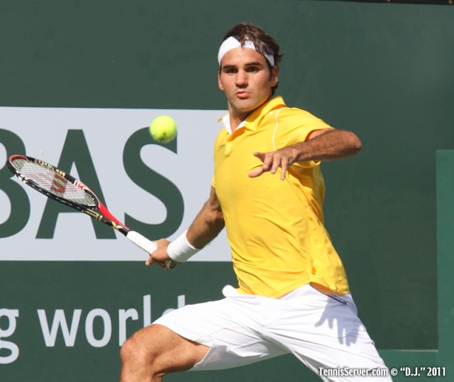 Roger Federer 2011 BNP Paribas Open Tennis