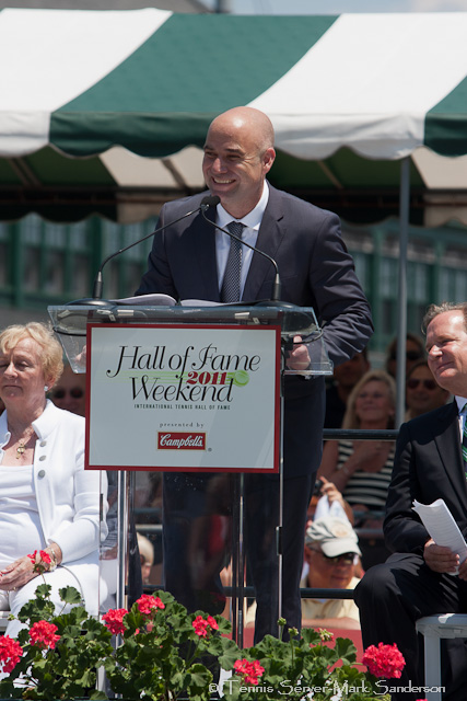 Andre Agassi Tennis Hall of Fame Induction