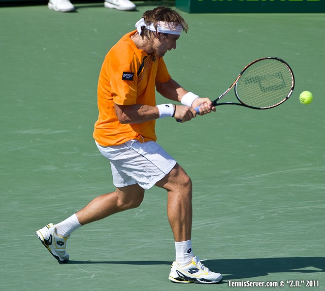 David Ferrer 2011 Sony Ericsson Open Tennis