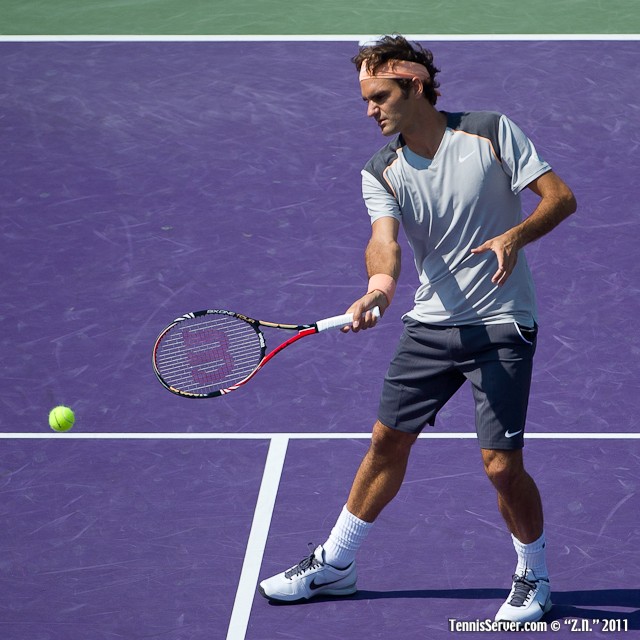 Roger Federer 2011 Sony Ericsson Open Tennis