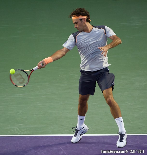 Roger Federer 2011 Sony Ericsson Open Tennis